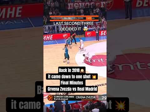 Back in 2018 🕰️ it came down to one shot 🤯 Final Minutes  Crvena Zvezda vs Real Madrid
